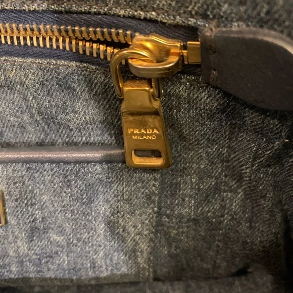 Prada  Canapa Blue Denim Tote - Picture 16 of 16